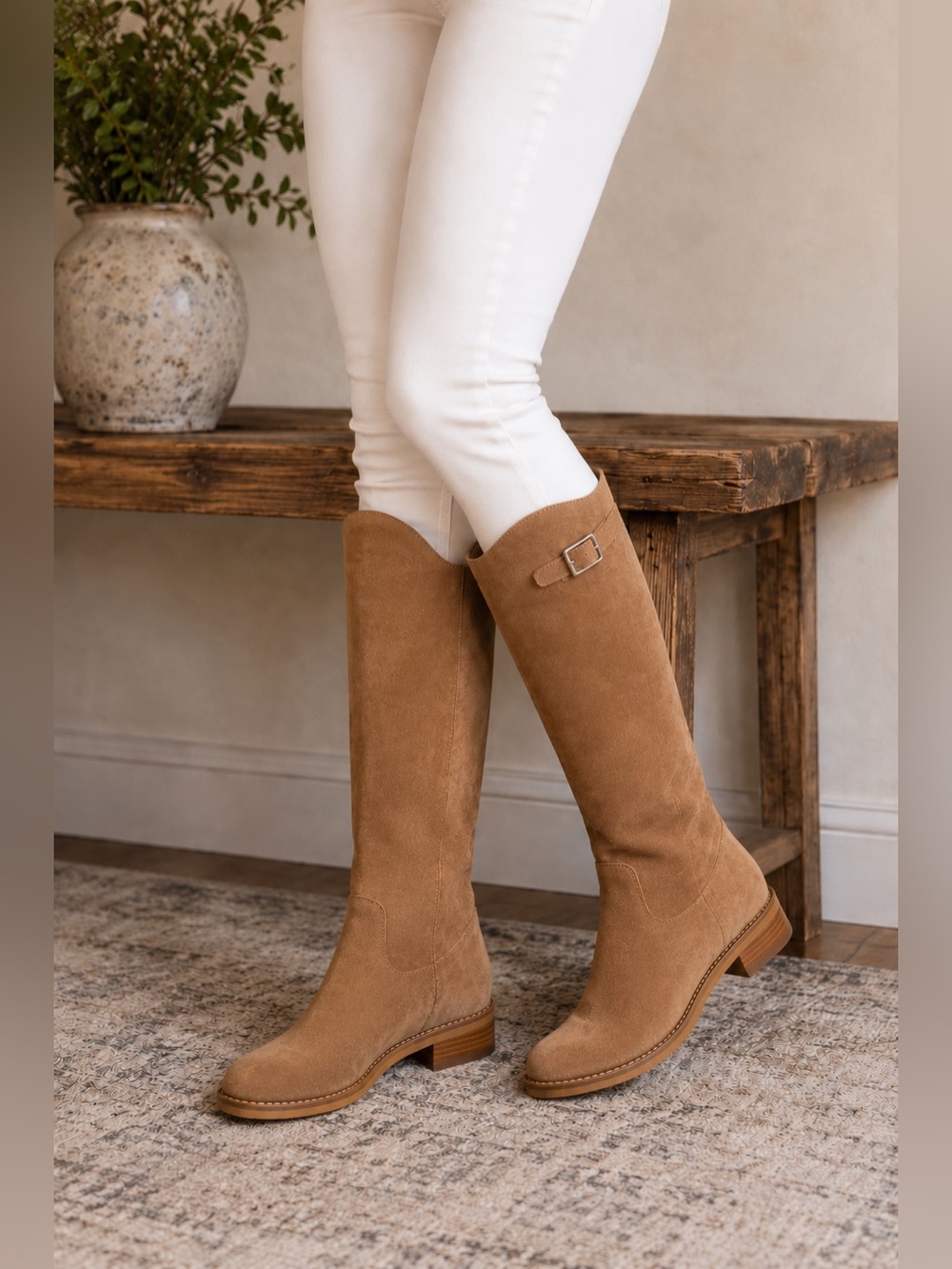 🤎 Franco Sarto Holloway Suede Knee High Boots | Size 6